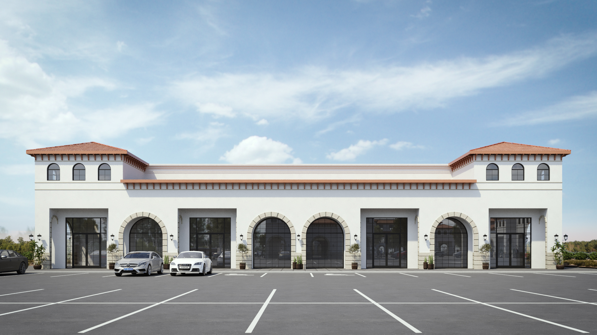 Building A front elevation