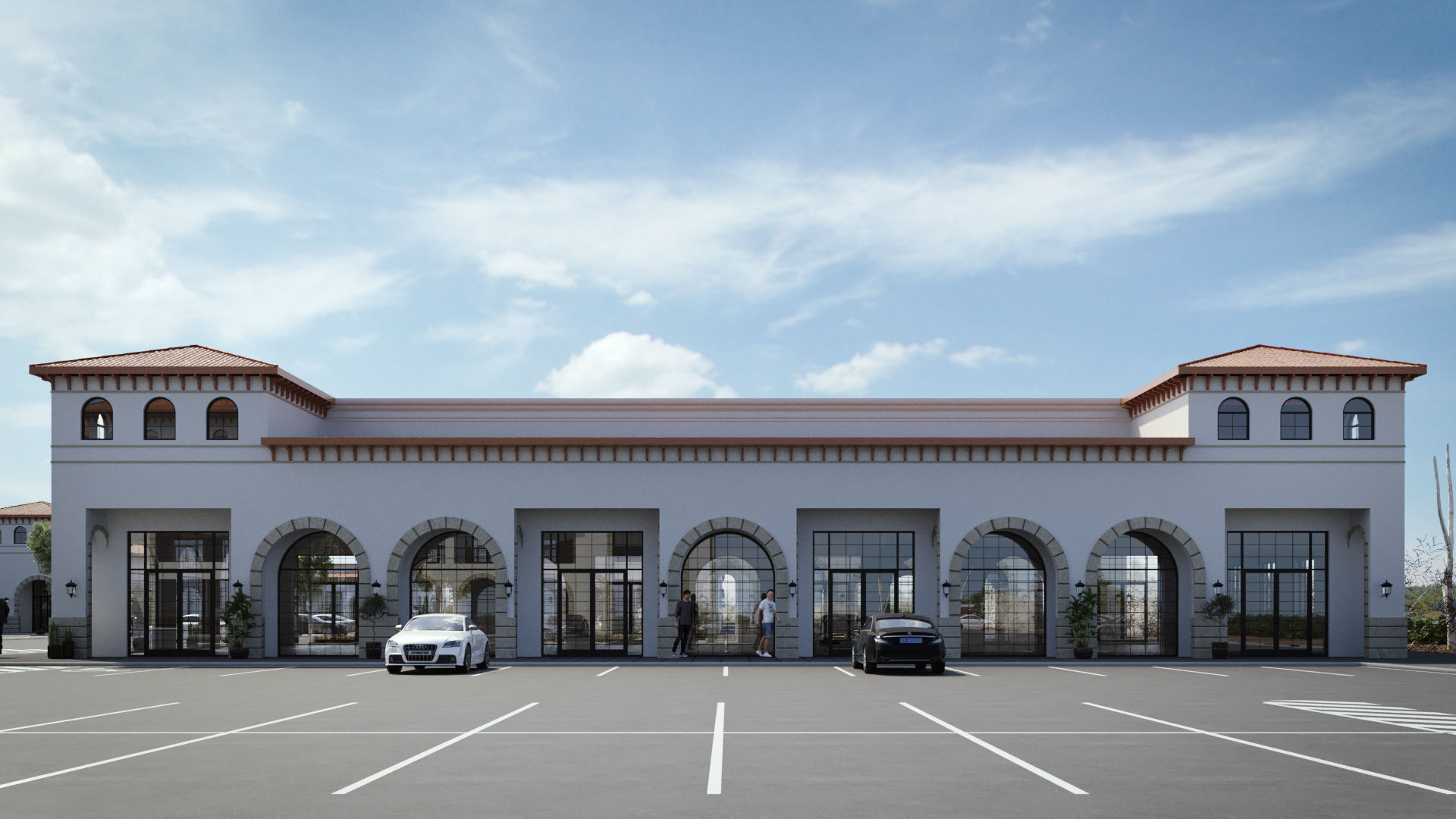 Building F front elevation