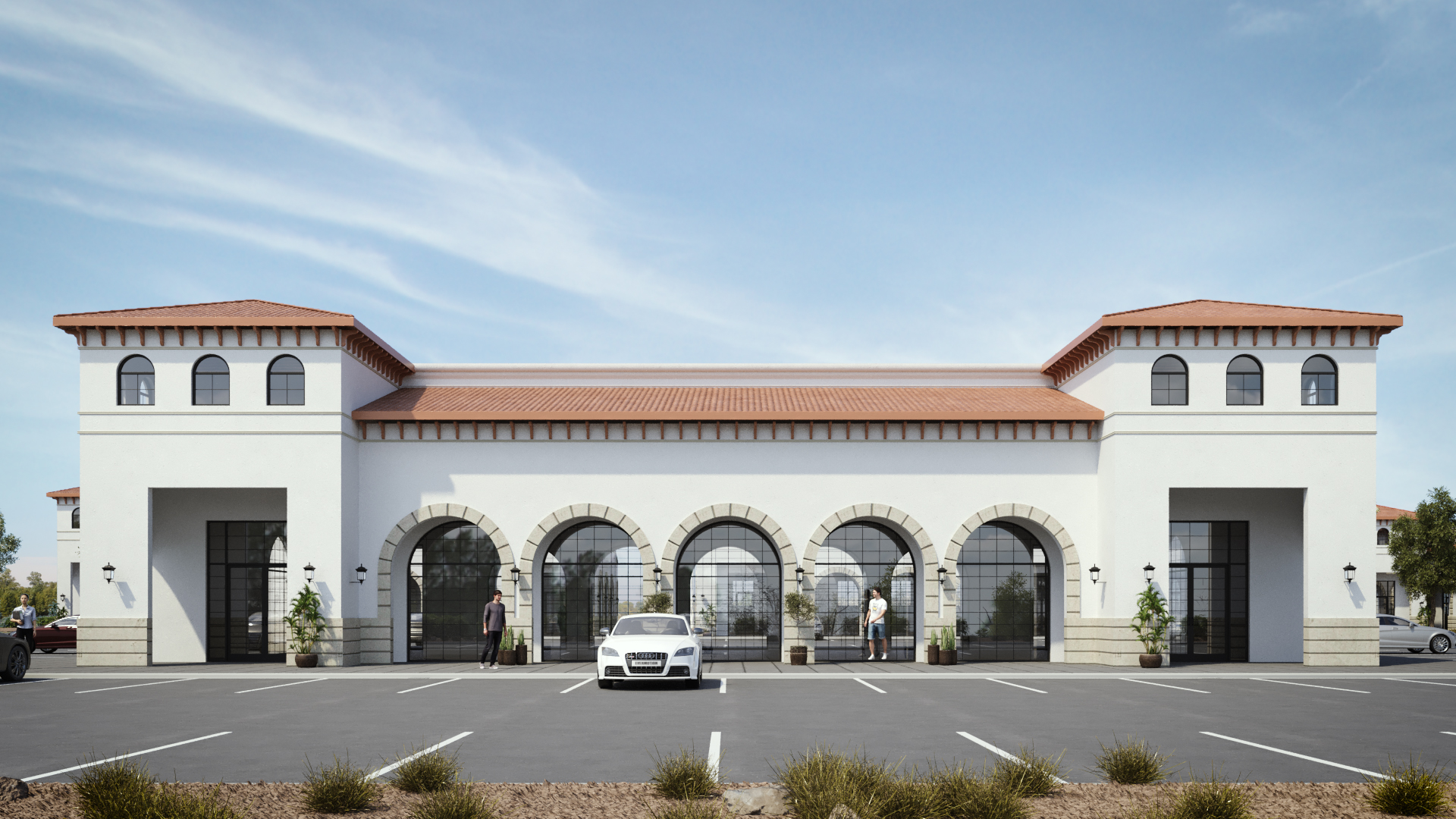 Building H front elevation